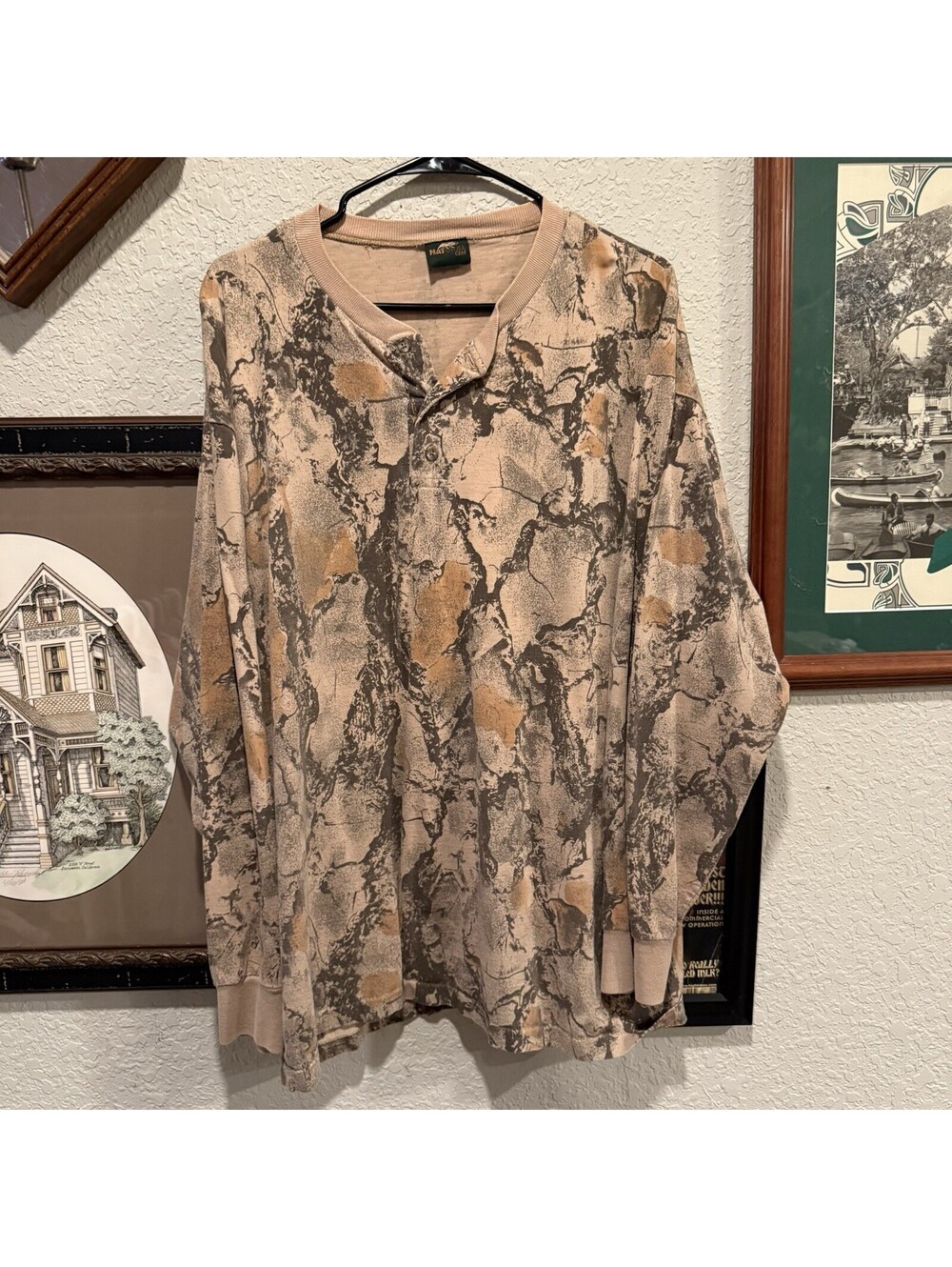 Vintage 80s/90s RARE Natural Gear Men’s Hunting Long Sleeve USA Shirt Size XL